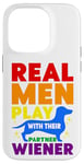 Coque pour iPhone 14 Pro Rainbow LGBT Love Weiners Dogs Love Love Funny Gay Man Pride Fun