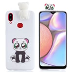 Cute 3D Samsung Galaxy A10s skal - Vit