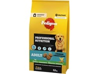 Pedigree Professional Nutrition Adult Med Fjäderfä Och Grönsaker, Medelstora Och Stora Raser - Torrfoder För Hundar - 12Kg