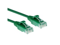 Act Green 0.15 Meter Lszh U/Utp Cat6 Datacenter Slimline Patch Cable Snagless With Rj45 Connectors (Dc9730)