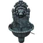 vidaXL Fontaine murale Design de tête de lion