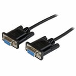 StarTech.com Câble null modem série DB9 RS232 - F/F - 2 m - Noir