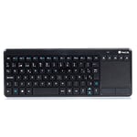 NGS TV Warrior Clavier sans Fil 2.4GHz avec Touchpad et Touches Multimédia pour SmartTV, Odinateur Portable ou Console de Jeux (QWERTY Portugais)