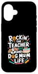 Coque pour iPhone 16 100 Pat-some Days of School - Motif mignon amoureux des chiens