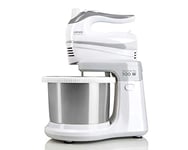 HAEGER MAX Mixer Pro - Mélangeur avec bol, 500W, bol à rotation automatique INOX, 3L, 2 paires de tiges d'agitation et de pétrissage de 20 cm