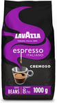 Lavazza Espresso Cremoso, 100% Arabica Medium Roast Coffee Beans, 1kg Pack