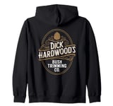 Dick Hardwood's Bush Trimming, Funny Company Landscaping Zip Hoodie