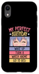 Coque pour iPhone XR My Perfect Birthday Wake Up Turn 8 Montre Anime Go To Bed