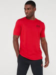 UNDER ARMOUR Training Sportstyle Left Chest Logo T-Shirt - Red, Red, Size 2Xl, Men