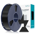 SUNLU Haute Vitesse PLA Filament 1.75mm, Filament PLA Haute Fluidité pour Imprimante 3D, Conçu pour une Impression 3D Rapide, Précision Dimensionnelle +/- 0.02 mm, HS-PLA Filament 1KG (black)