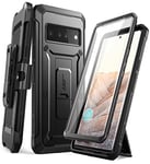 SUPCASE Unicorn Beetle Pro Coque intégrale Robuste avec Protecteur d'écran intégré pour Google Pixel 6 Pro (2021), Noir