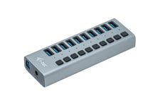 i-Tec USB 3.0 Charging HUB 10 port + Power Adapter 48 W - hub - 10 porte