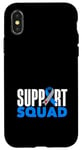 Coque pour iPhone X/XS Sensibilisation au diabète de type 1 de l'équipe de soutien