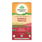 Organic India Moringa Hibiscus Te 25 tepåsar EKO