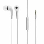 White EHS64 Headphones Earphones with Built-in Microphone for Galaxy S5 S4 S3