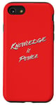 iPhone SE (2020) / 7 / 8 Knowledge is Power Typografic Case