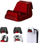 Supports De Manette Casque Universel Pour Ps5 Console,Support Mural Pour Xbox Series/One X S Controller Socle Accessoires Pour Nintendo Switch Pro Manette-Rouge Écarlate