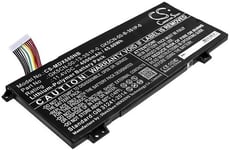 Kompatibelt med Medion Erazer X6805-MD61085, 11.4V, 4000 mAh