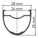 Dt Swiss Gr 1600 Spline Dynamo Disc Cl Tubeless Framhjul För Landsvägscykel