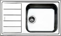 APELL LNG861ILBC Lavabo 86x50 CM Égouttoir Gauche Brossé Bord 4 MM