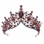 Barock brudkronor och diadem Vintage Crystal Princess Queen Crown Barock strass pannband för brud kvinnor bröllopsbal Pageant