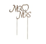 Rose Gold Mr & Mrs Cake Topper Diamante Wedding Decoration