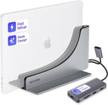 Station d'accueil MacBook Parfaite pour MacBook Air 13 (M3 2024) avec Deux adaptateurs de Moniteur HDMI 4K - Profitez de 2 Ports USB-C Thunderbolt-4 pour connecter Deux écrans en Toute Trans.[S970]