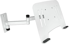 Support Mural pour Ordinateur Portable (homologué TÜV SÜD) Blanc avec Plateau pour adaptateurs pour Ordinateur Portable Blanc Modèle: L52W-IP3WA