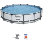 Kit för över marken svängande BESTWAY - Steel Pro Max™ - 427 x 84 cm - Rund (Levereras med ett filtreringspumpe)