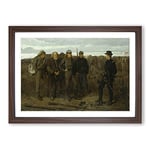 Big Box Art Winslow Homer Prisoners from The Front Framed Wall Art Picture Print Ready to Hang, Walnut A2 (62 x 45 cm)