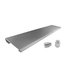 CHERRY AC 3.3, repose-poignet ergonomique et pied de support en aluminium, accessoires d’origine pour clavier de gaming CHERRY MX BOARD 3.0 S, fixation rapide, Argenté