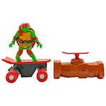 Teenage Mutant Ninja Turtles - Tortue Ninja - Figurine Tortue Ninja - Tortue Ninja Raphael Inspirée du Film d’Animation Ninja Turtles: Teenage Years, Skateboard Radiocommandé avec Amortisseur.