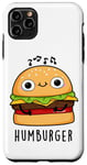 Coque pour iPhone 11 Pro Max Jeu de mots drôle pour hamburger Hum-burger