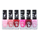 6st nagellack, nail polish - Set  - multifärg