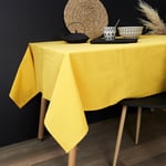 Nappe Rectangulaire "Alaba" 140x250cm Jaune Moutarde