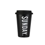 DUKAILIN Espresso Cups Black and White Stainless Steel Silicone Mug Handy Mug Vacuum Mug with Lid Mug Tea Milk Coffee Mug