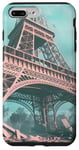 Coque pour iPhone 7 Plus/8 Plus Ruines de la Tour Eiffel futuriste – Post-apocalyptique