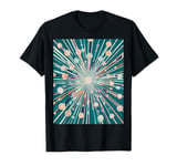 Dynamic Radial Burst Abstract Art for Modern Decor T-Shirt