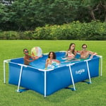 Funsicle - Piscine tubulaire rectangulaire 2,60 m x 1,60 m x 0,66 m