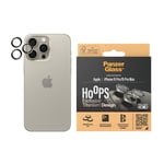 iPhone 15 Pro / 15 Pro Max PanzerGlass Hoops - Kameraskydd - Platinum Strength - Natural Titanium