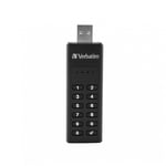 Verbatim USB-A 3.0 Keypad Secure Drive - säkert USB-minne - 64GB