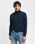 GANT - Turtleneck genser i merinoull til herre marine