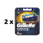 Partakoneen päät Gillette Fusion Proglide Manual, 4 kpl. x 2 pakkaus paketti