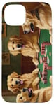 iPhone 15 Plus Dogs Playing Poker Dog Golden Retriever Retrievers Card Case