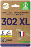 Pack de cartouches jet d'encre - 302 XL - Noir + Couleurs JETLINE