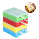 2‑Grids Silicone Ice Cream Mold Mould Maker DIY Making Tool With Cover And