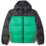 Manteau Lacoste  DOUDOUNE VERTE  COLOR-BLOCK DÉPERLANTE