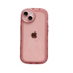 WDTURNS Coque transparente pour iPhone 14 (6,1"), [Protection de l'appareil photo] [Antidérapant] [Protection du corps complet], étui résistant aux chocs et aux chocs - iPhone 14 (rose)