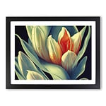 Staggering Flowers H1022 Framed Print for Living Room Bedroom Home Office Décor, Wall Art Picture Ready to Hang, Black A3 Frame (46 x 34 cm)