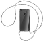 Collier pour Huawei P8 Lite / P9 Lite 2017 chaîne en métal (A) Coque téléphone